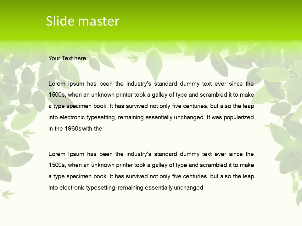 Atop Background Embellish PowerPoint Template