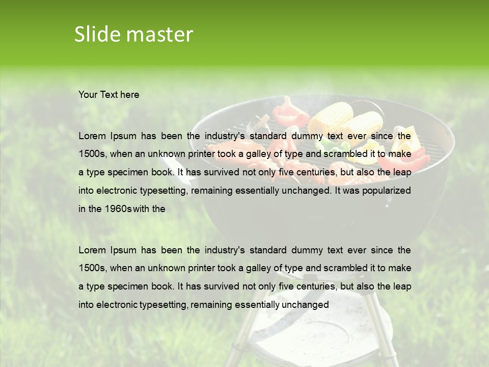 Roast Chicken Baked PowerPoint Template