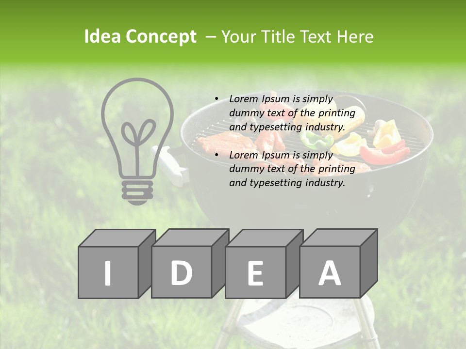 Roast Chicken Baked PowerPoint Template