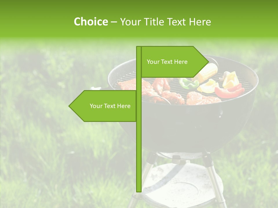 Roast Chicken Baked PowerPoint Template