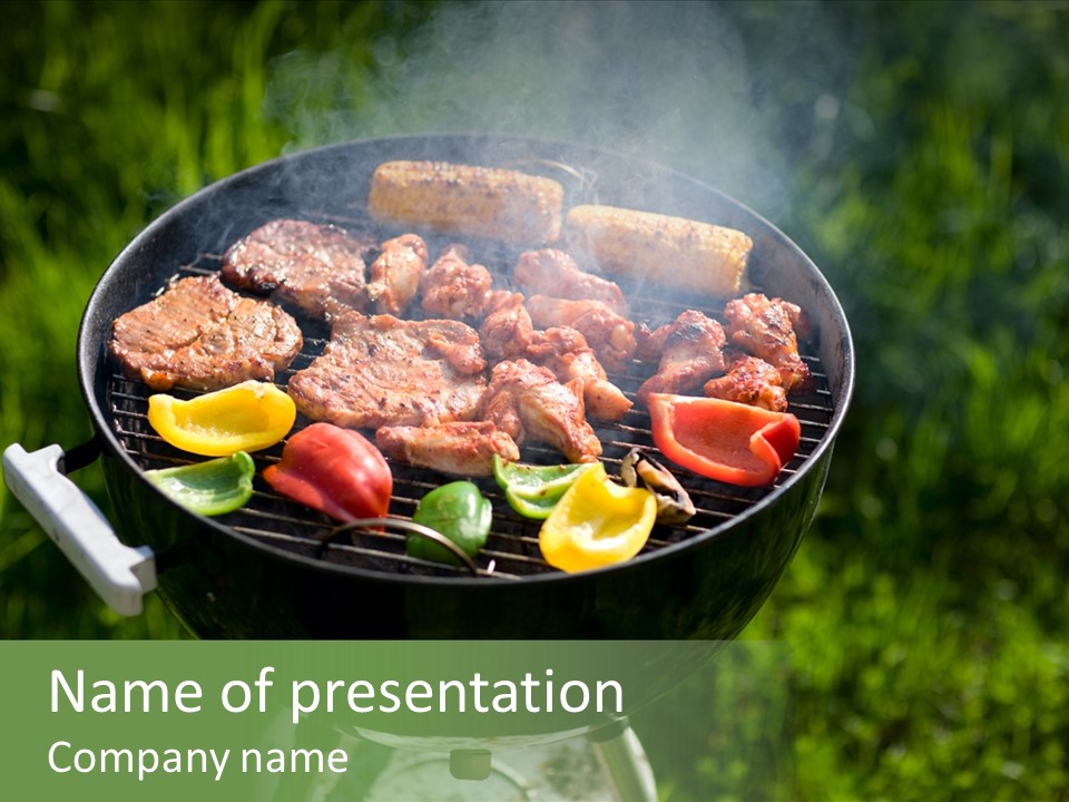Barbecue Baked Roasted PowerPoint Template