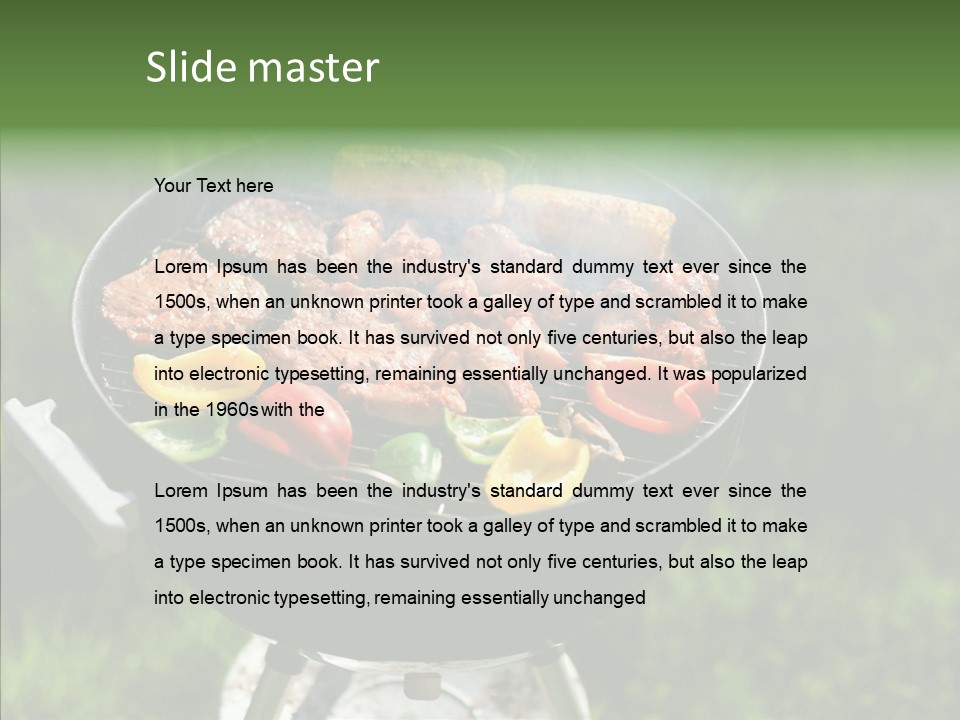 Barbecue Baked Roasted PowerPoint Template