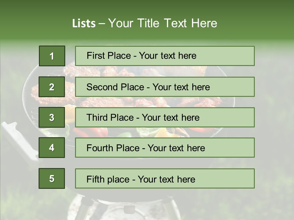 Barbecue Baked Roasted PowerPoint Template