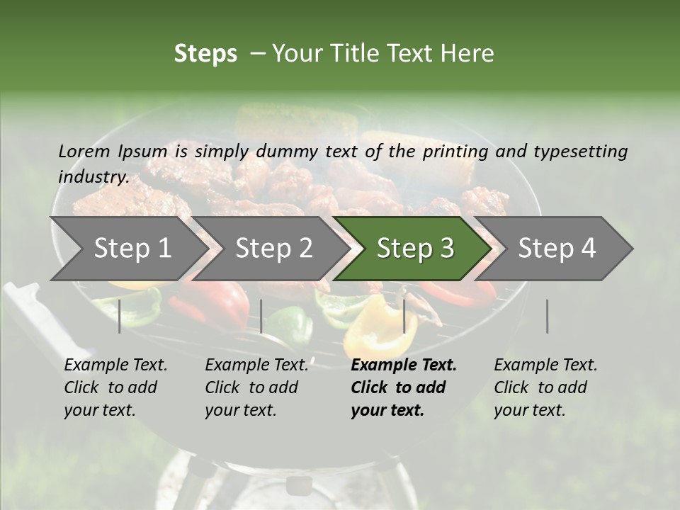 Barbecue Baked Roasted PowerPoint Template