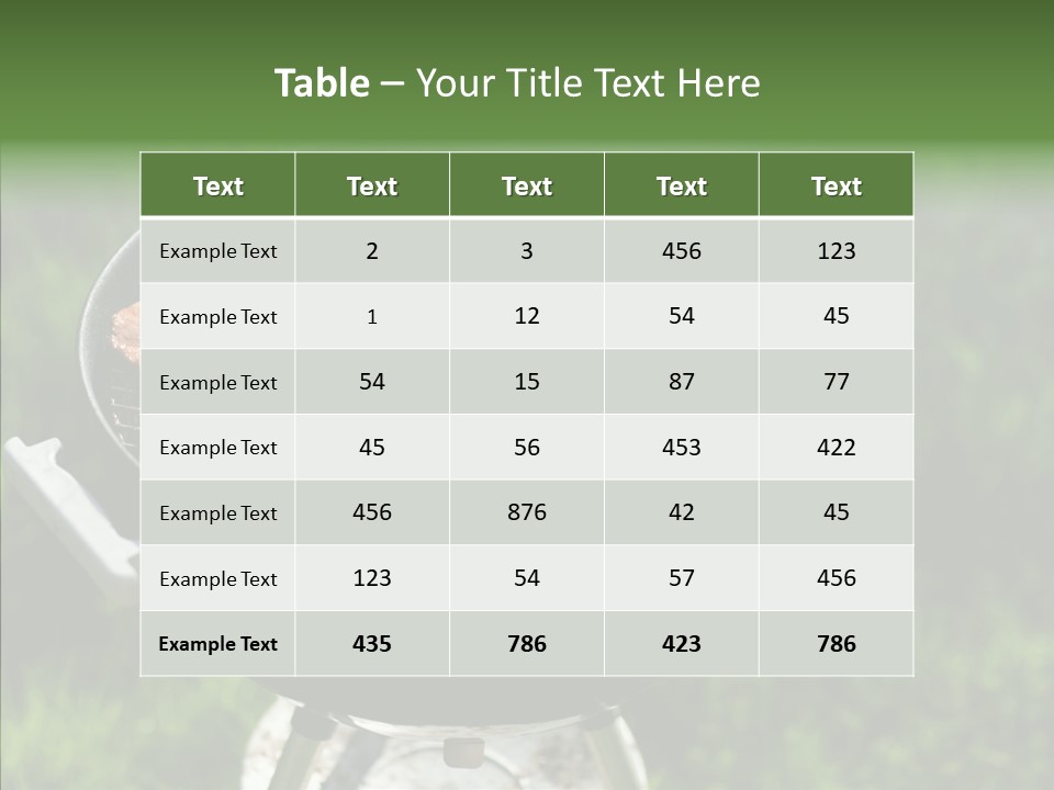 Barbecue Baked Roasted PowerPoint Template