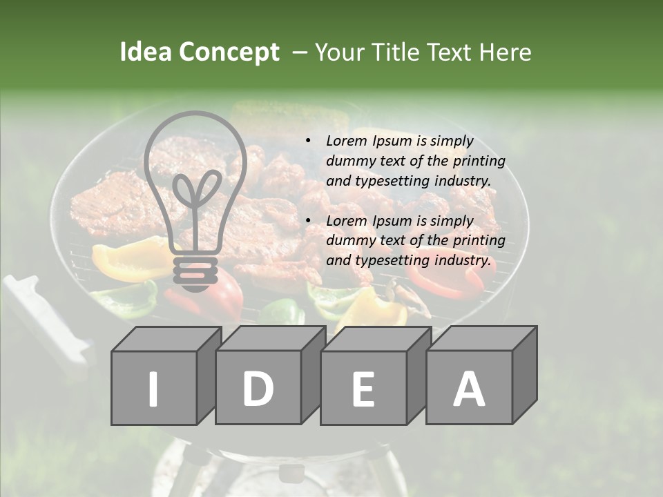 Barbecue Baked Roasted PowerPoint Template