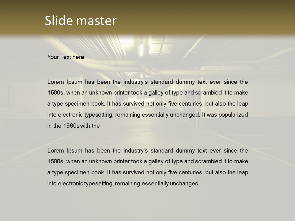 Public Place Cement PowerPoint Template