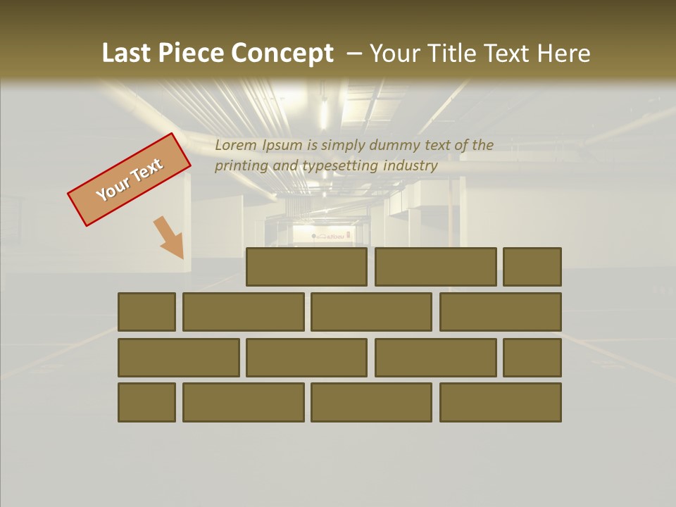 Public Place Cement PowerPoint Template