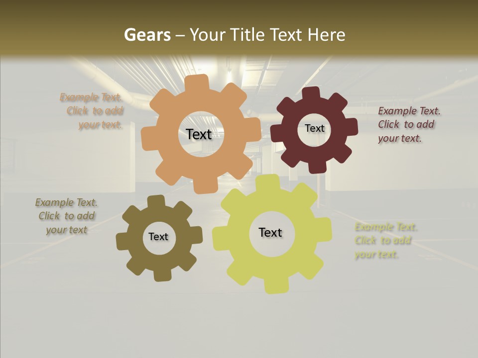 Public Place Cement PowerPoint Template