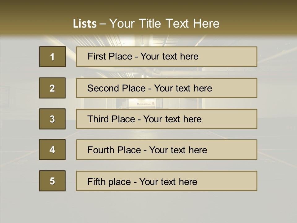 Public Place Cement PowerPoint Template