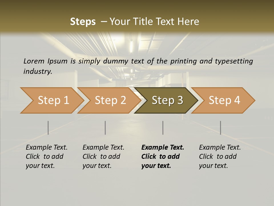 Public Place Cement PowerPoint Template