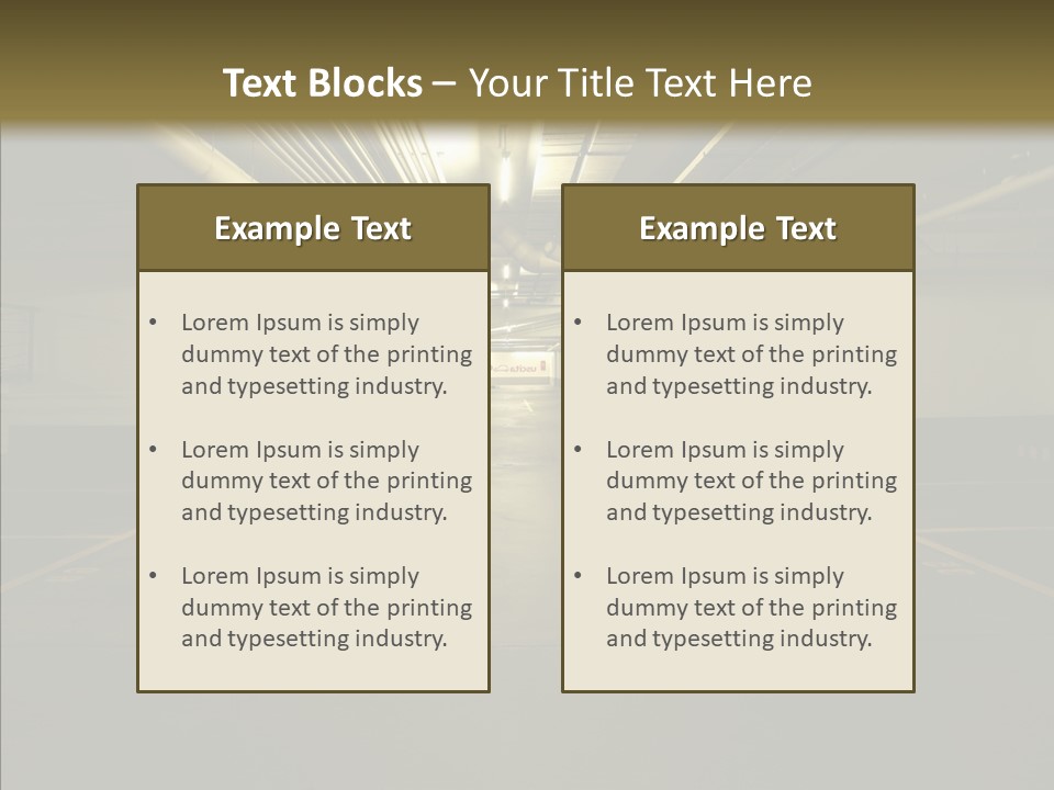 Public Place Cement PowerPoint Template