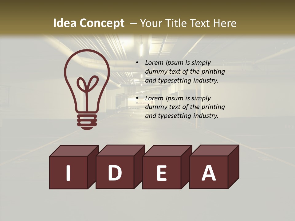 Public Place Cement PowerPoint Template