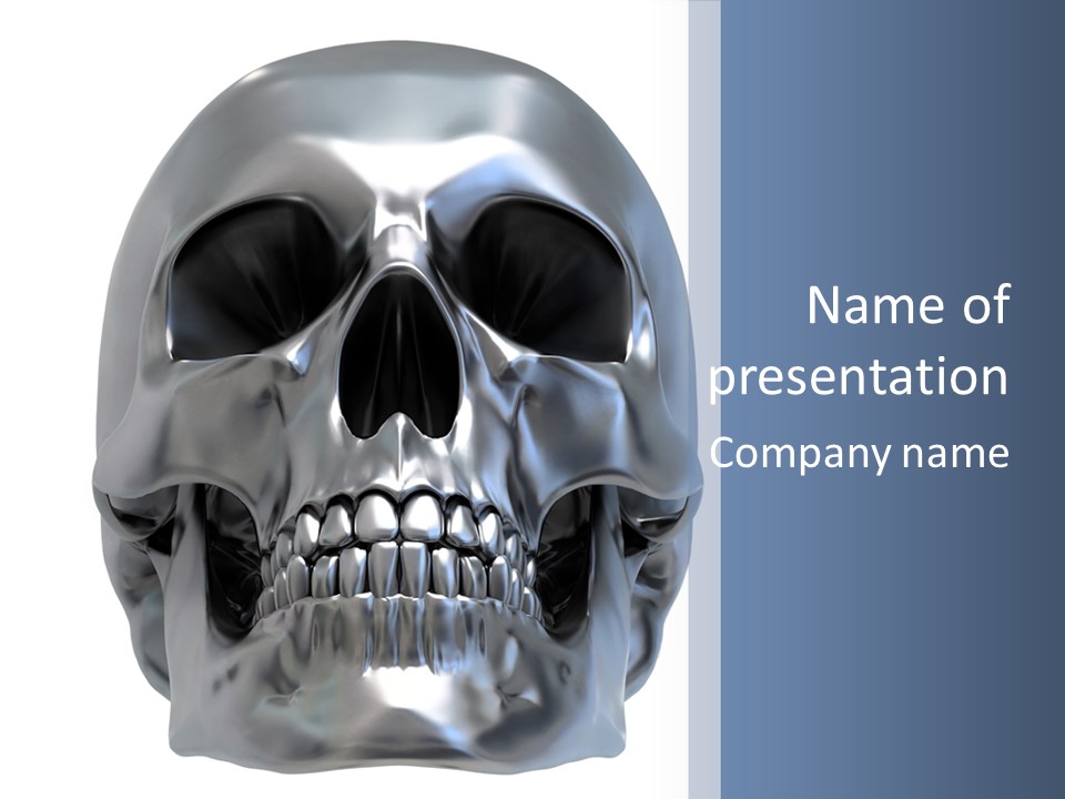Ancient Horror Skull PowerPoint Template