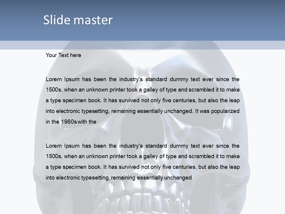 Ancient Horror Skull PowerPoint Template