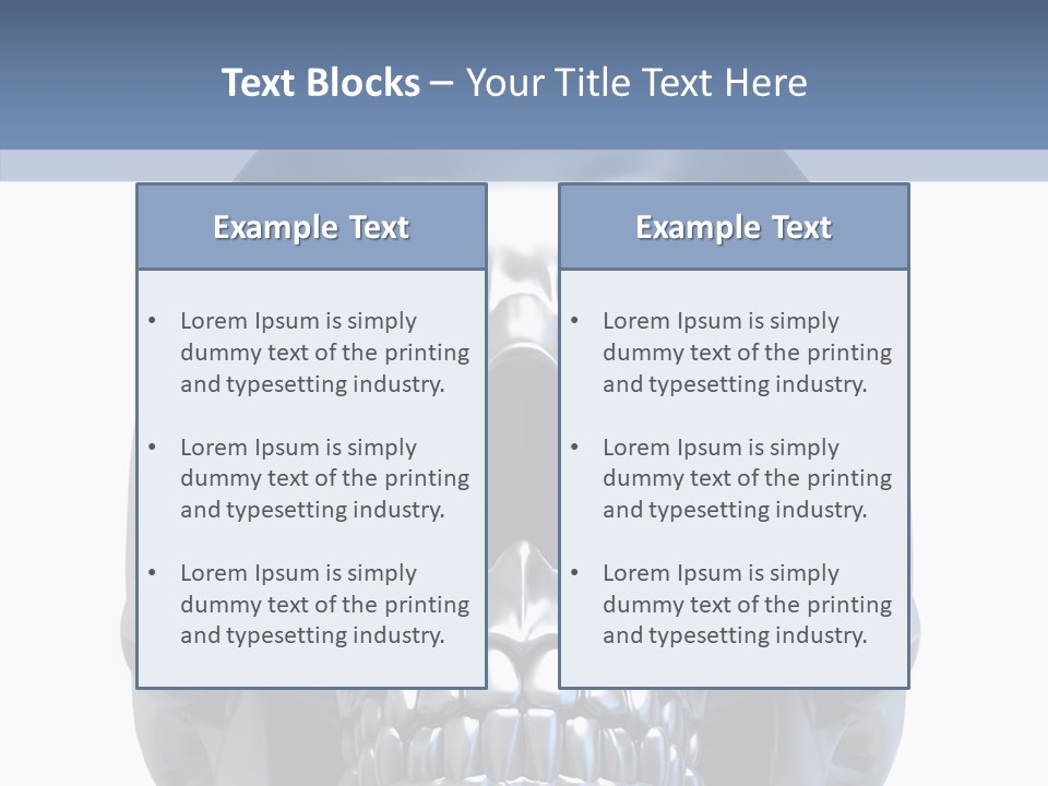 Ancient Horror Skull PowerPoint Template