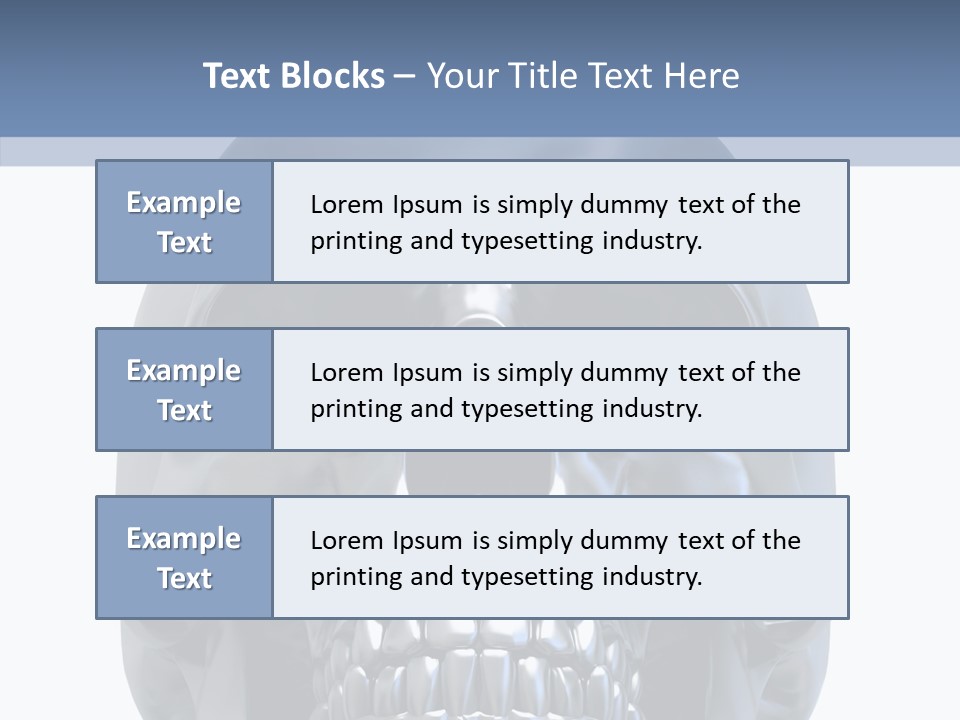 Ancient Horror Skull PowerPoint Template