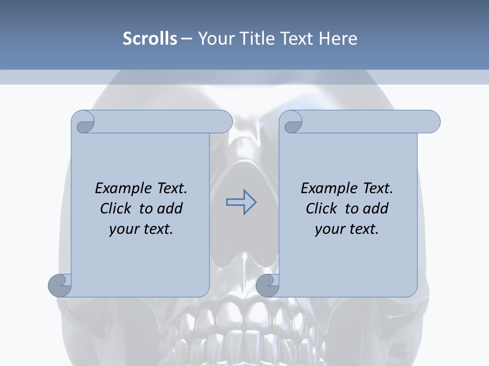 Ancient Horror Skull PowerPoint Template