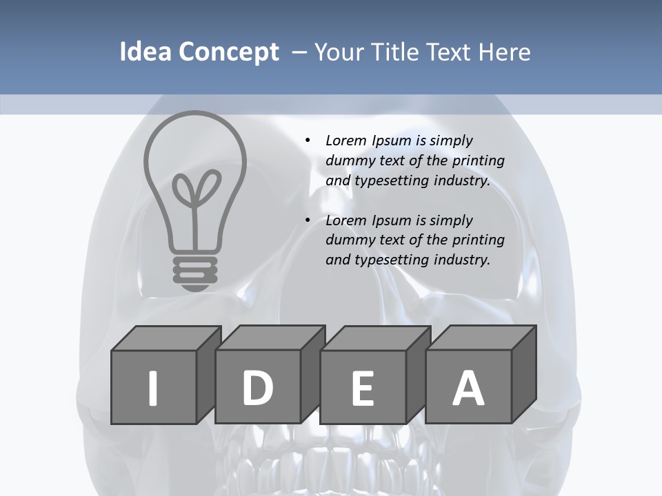 Ancient Horror Skull PowerPoint Template