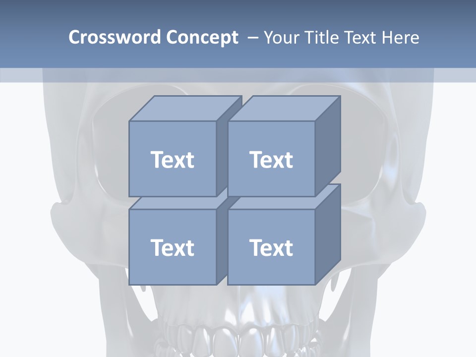 Metallic Dead Isolated PowerPoint Template