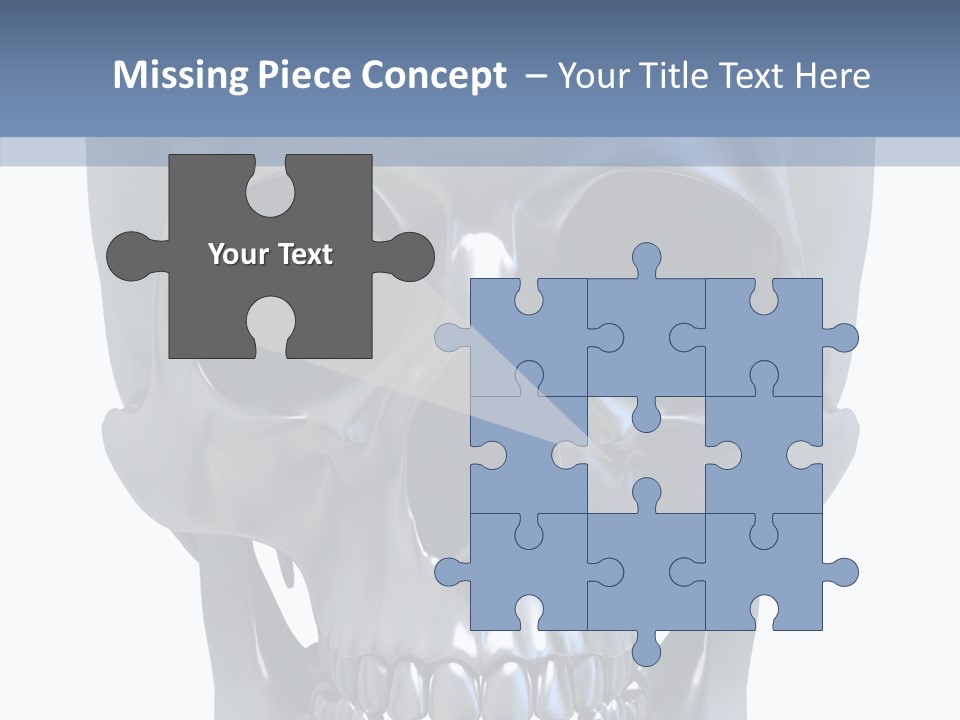 Metallic Dead Isolated PowerPoint Template