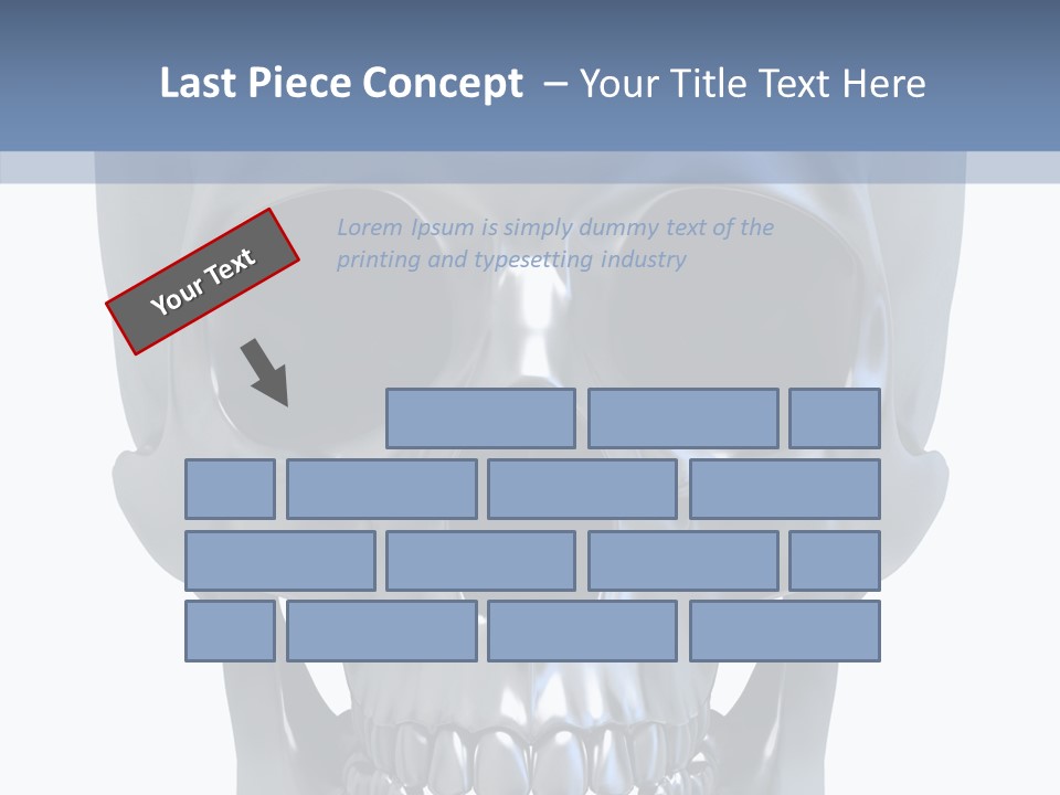 Metallic Dead Isolated PowerPoint Template