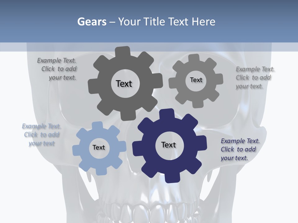 Metallic Dead Isolated PowerPoint Template