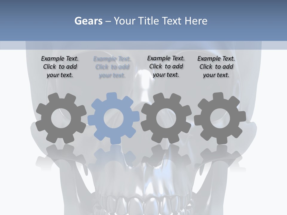 Metallic Dead Isolated PowerPoint Template