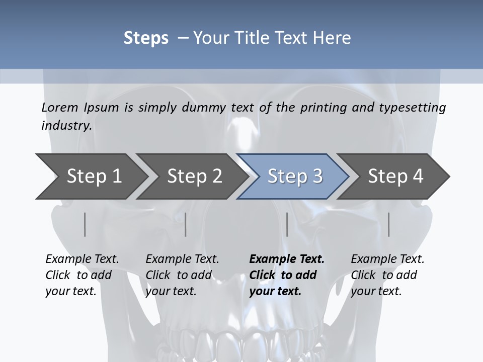 Metallic Dead Isolated PowerPoint Template