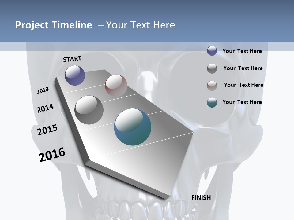 Metallic Dead Isolated PowerPoint Template