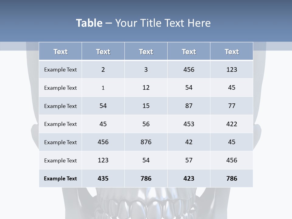 Metallic Dead Isolated PowerPoint Template