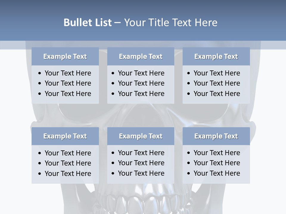 Metallic Dead Isolated PowerPoint Template