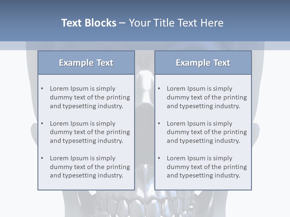 Metallic Dead Isolated PowerPoint Template