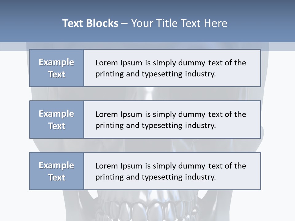 Metallic Dead Isolated PowerPoint Template