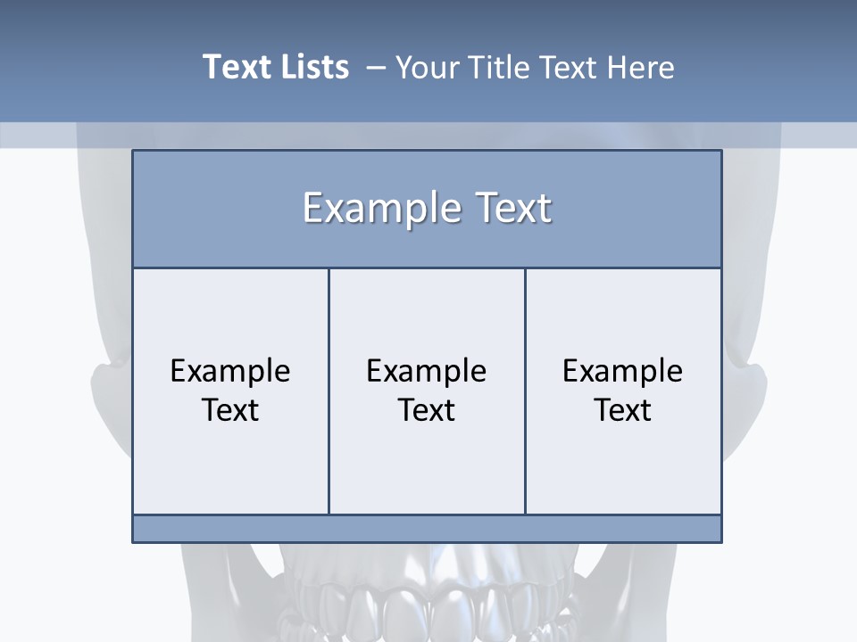 Metallic Dead Isolated PowerPoint Template