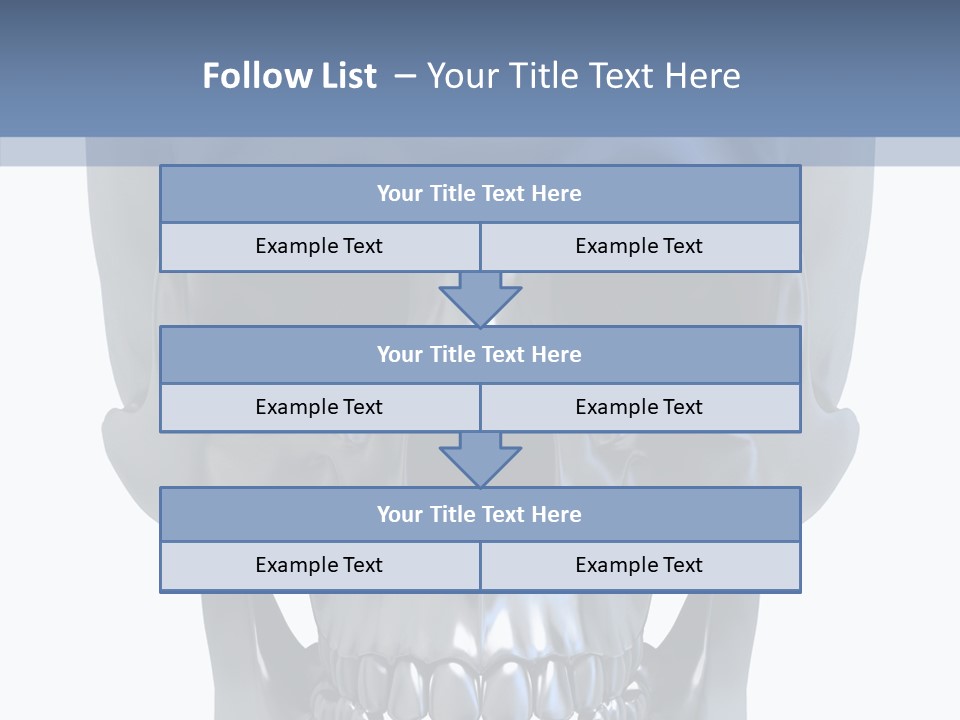 Metallic Dead Isolated PowerPoint Template