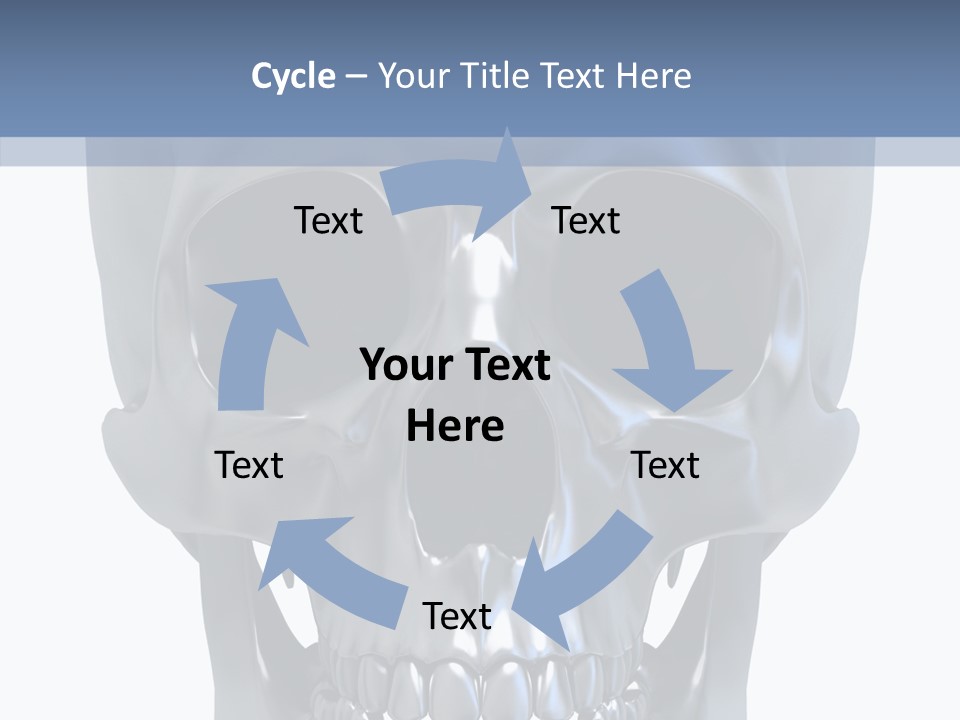 Metallic Dead Isolated PowerPoint Template