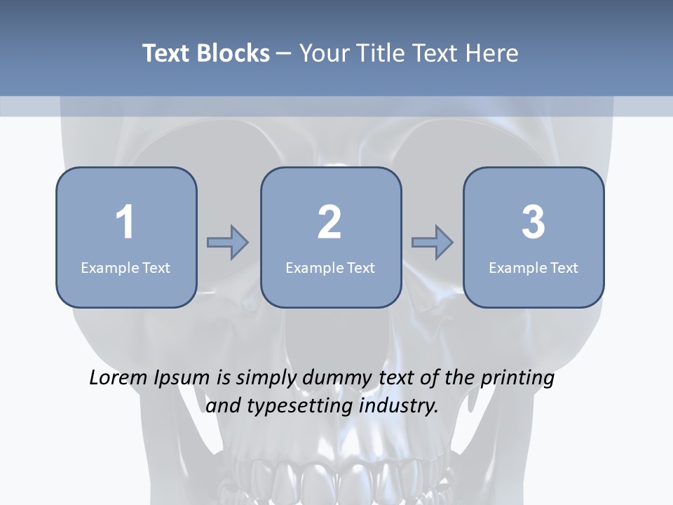 Metallic Dead Isolated PowerPoint Template