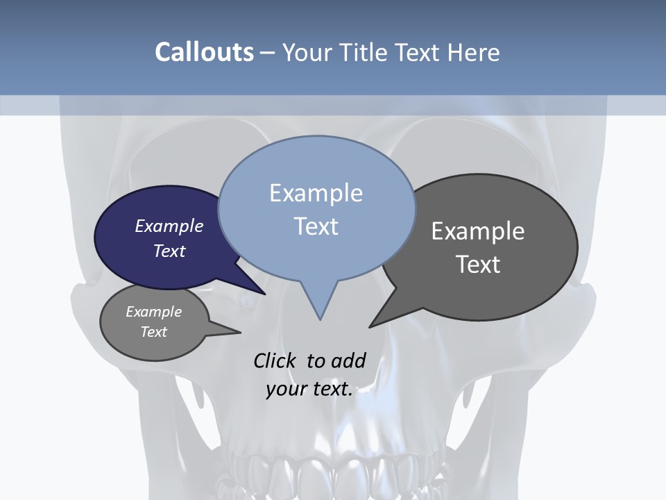 Metallic Dead Isolated PowerPoint Template