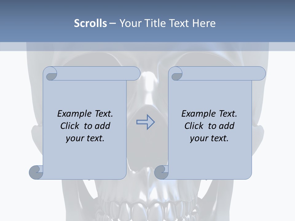 Metallic Dead Isolated PowerPoint Template