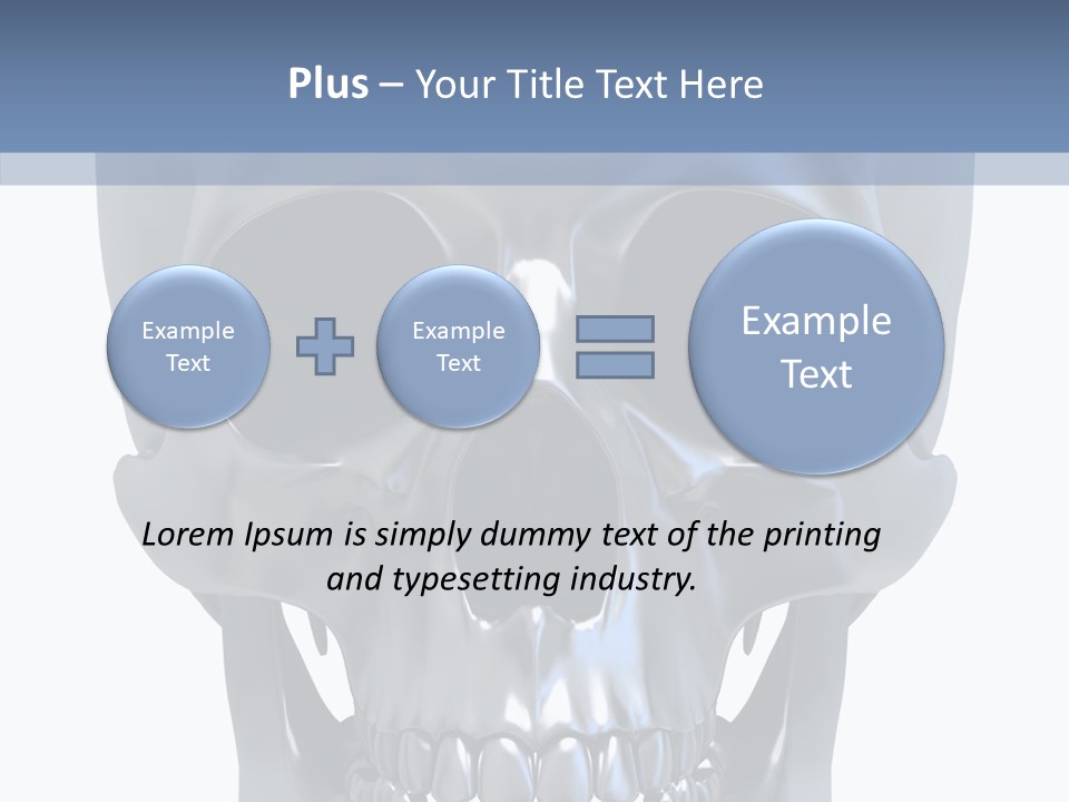 Metallic Dead Isolated PowerPoint Template