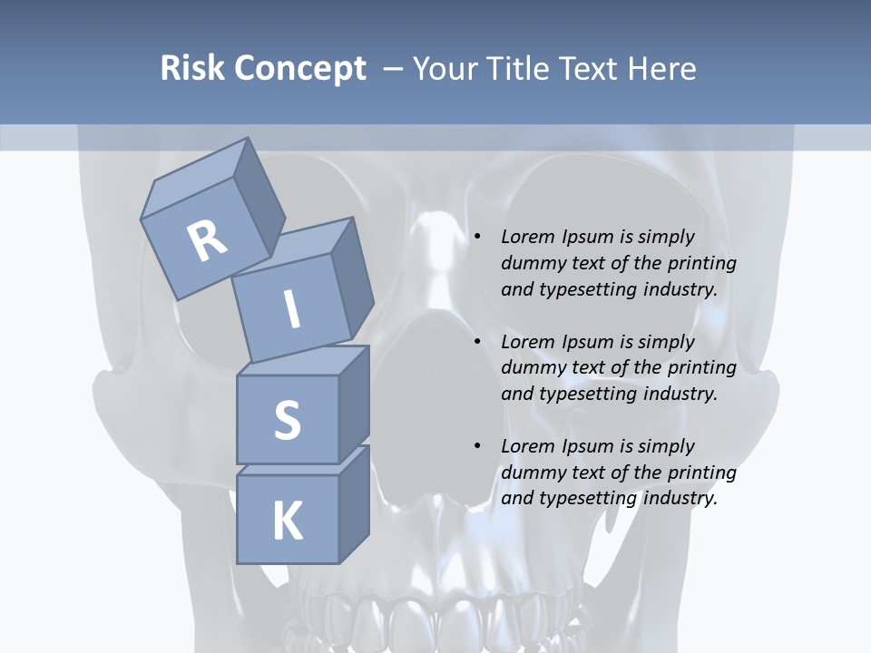 Metallic Dead Isolated PowerPoint Template