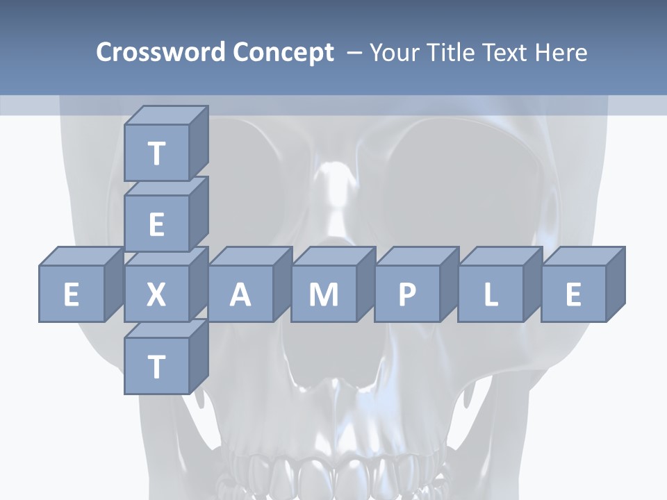 Metallic Dead Isolated PowerPoint Template
