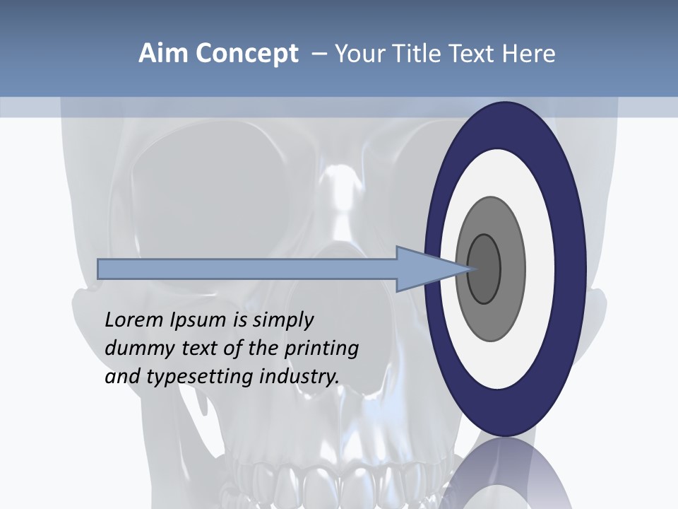 Metallic Dead Isolated PowerPoint Template