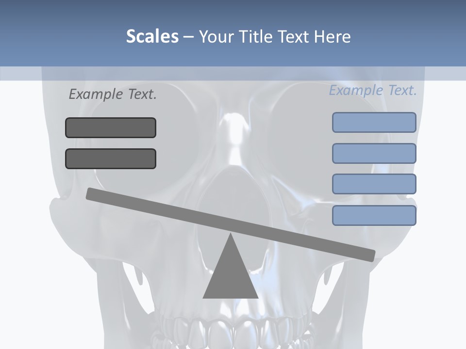 Metallic Dead Isolated PowerPoint Template