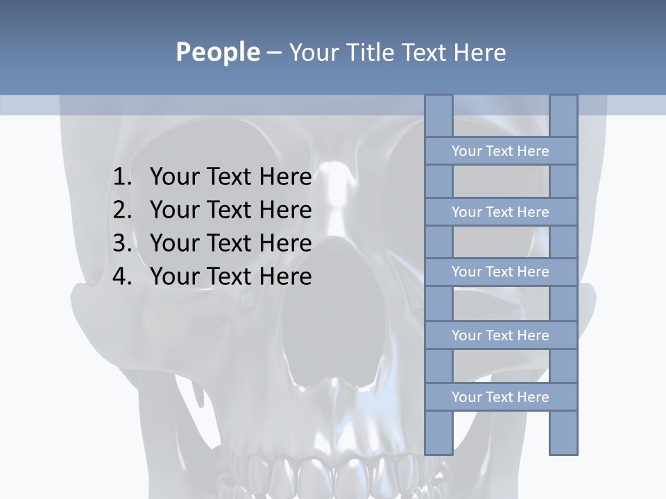 Metallic Dead Isolated PowerPoint Template