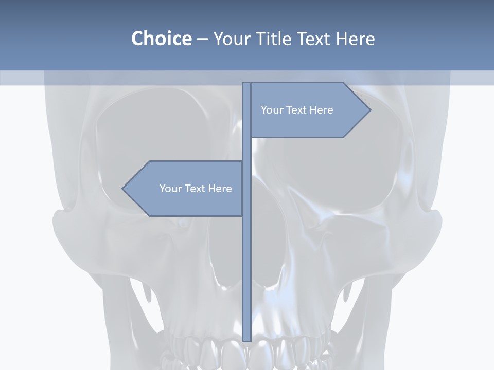 Metallic Dead Isolated PowerPoint Template