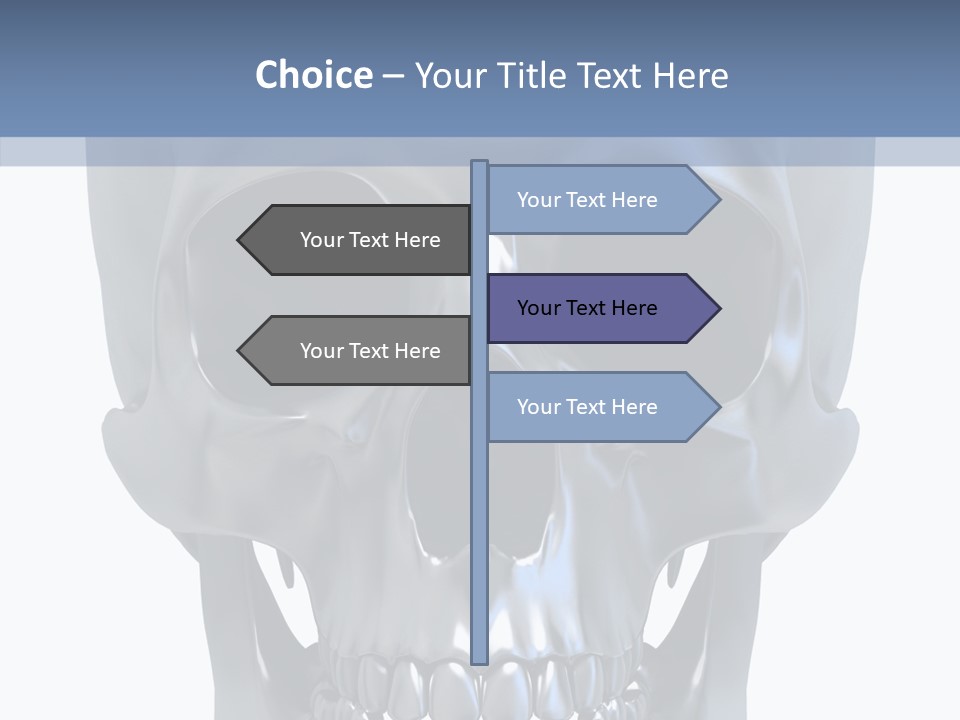 Metallic Dead Isolated PowerPoint Template