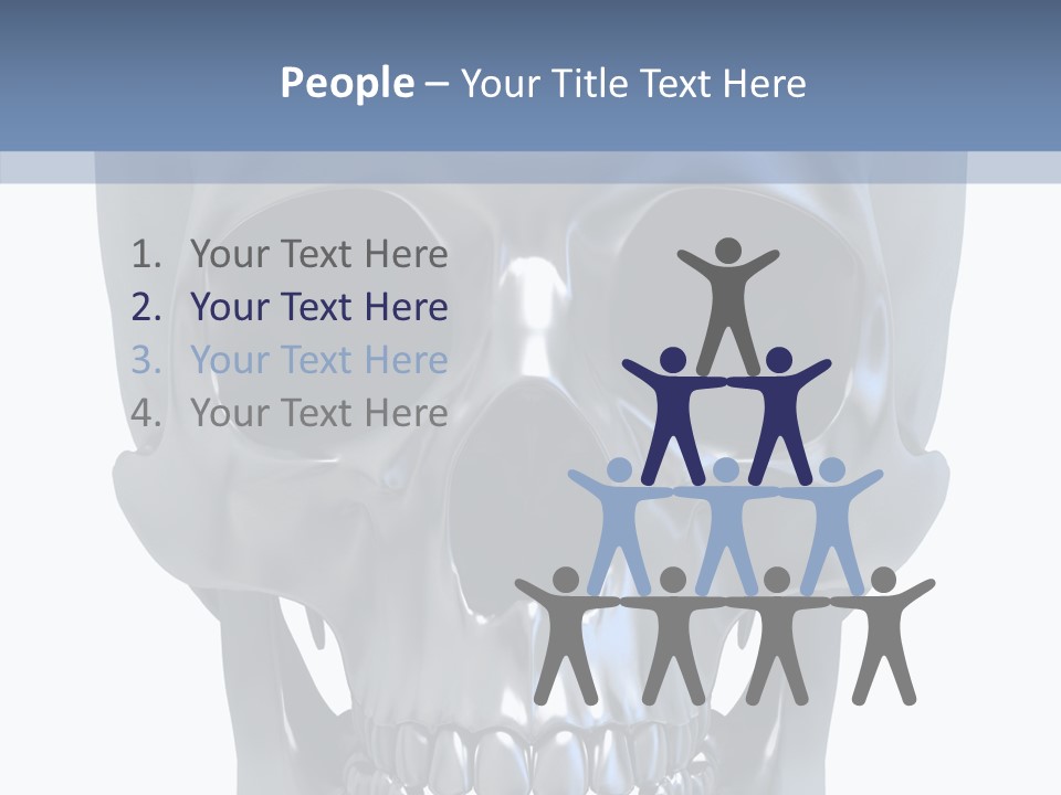 Metallic Dead Isolated PowerPoint Template