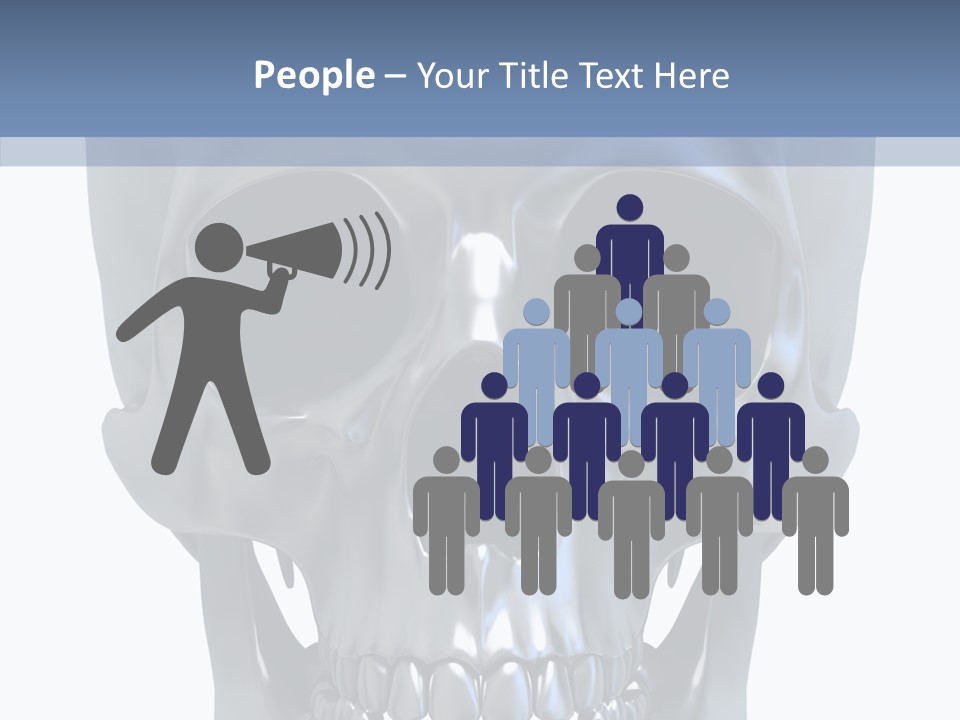 Metallic Dead Isolated PowerPoint Template